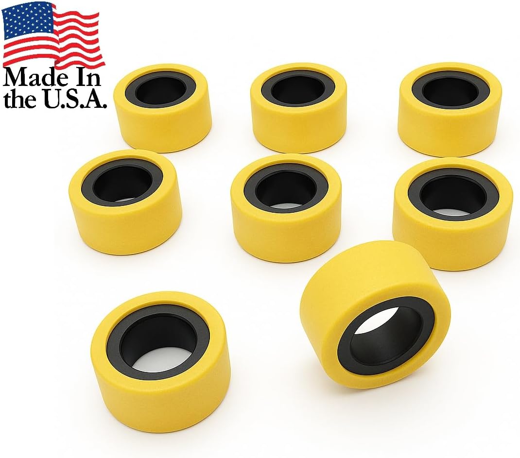 KNS-R05 Heavy Duty Primary Clutch Mod Comp Weights/Rollers (Arctic Cat / Textron, 18g Set of 8) — view 1